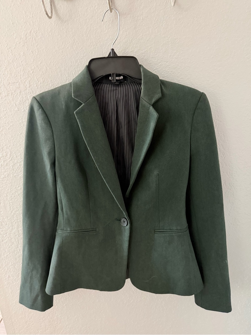 Express | Dark Green Tailored Blazer Size 2
